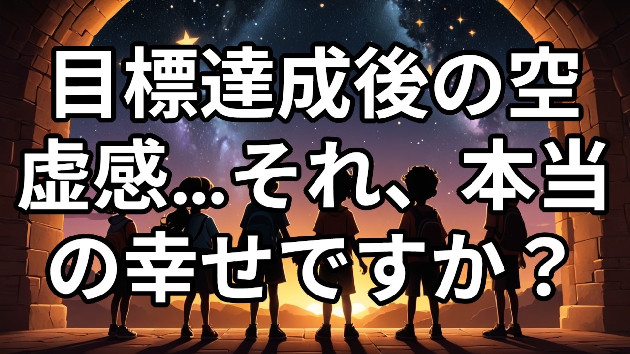 目標達成後の空虚感…それ、本当の幸せですか？