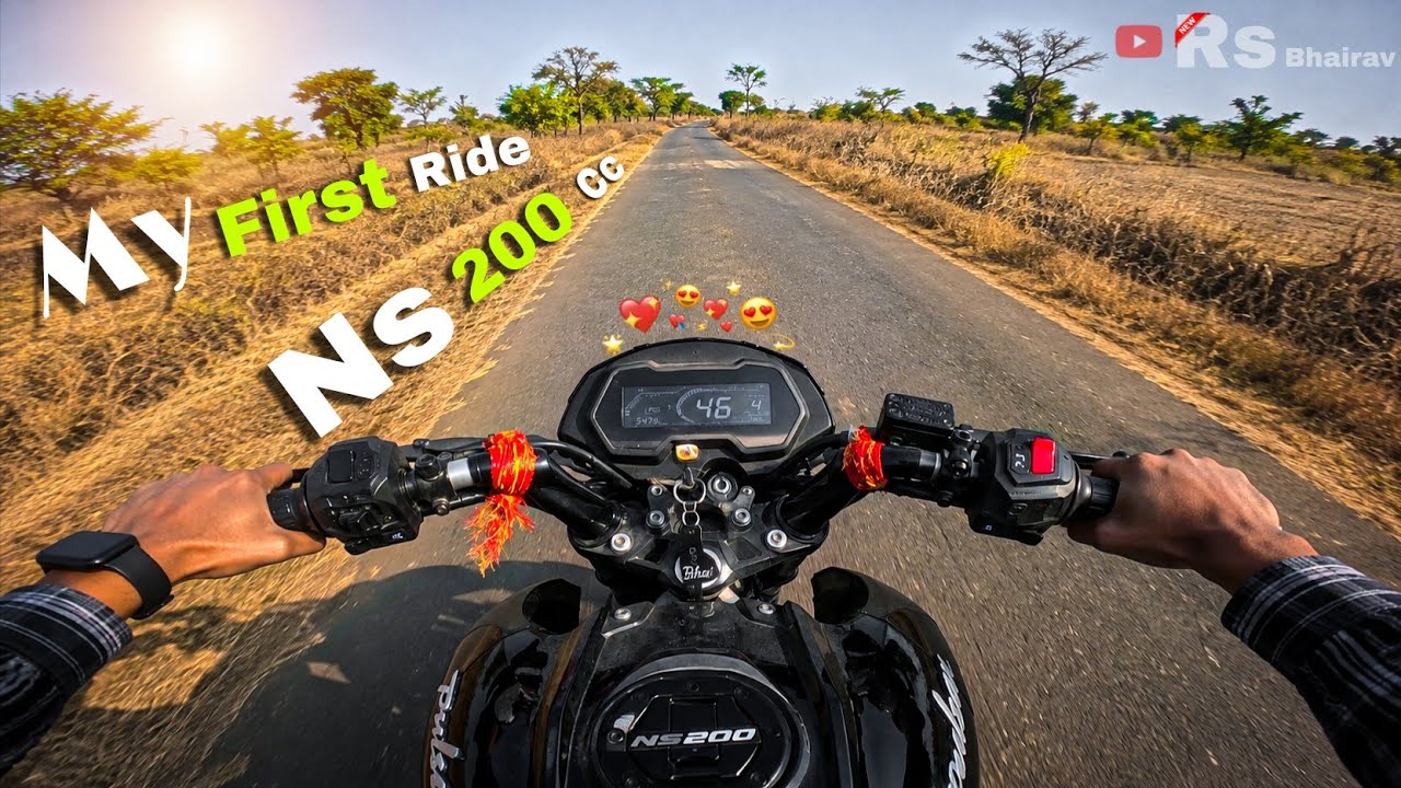 MY FIRST RIDE NS 200 🥹 || MOTOVLOG NS 200 🚀 RS BHAIRAV VLOGS ❤️