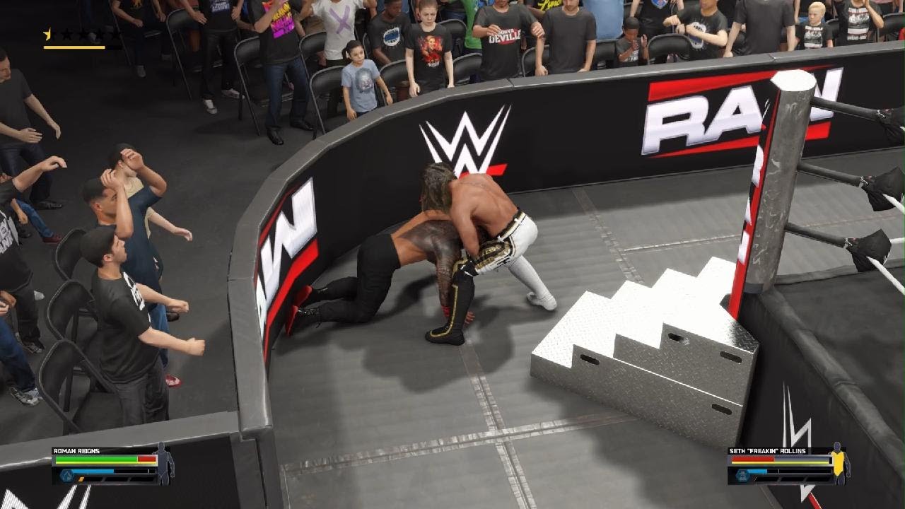 WWE 2K25 Rollins Vs Reigns
