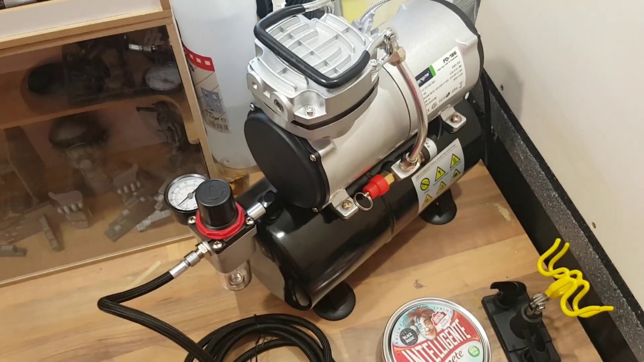 Fengda FD-186 Airbrush Kompressor, Schnelle Lieferung und sehr gute Verarbeitung