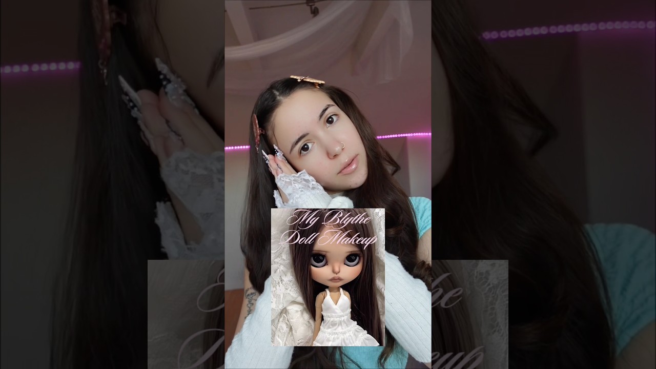 #blythedoll makeup🪽🎀