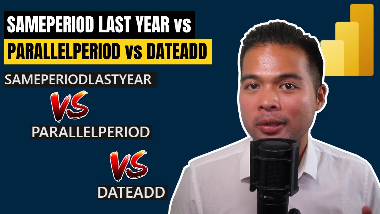 SAMEPERIODLASTYEAR vs PARALLELPERIOD vs DATEADD // DAX Basics // Beginners Guide to Power BI in 2022