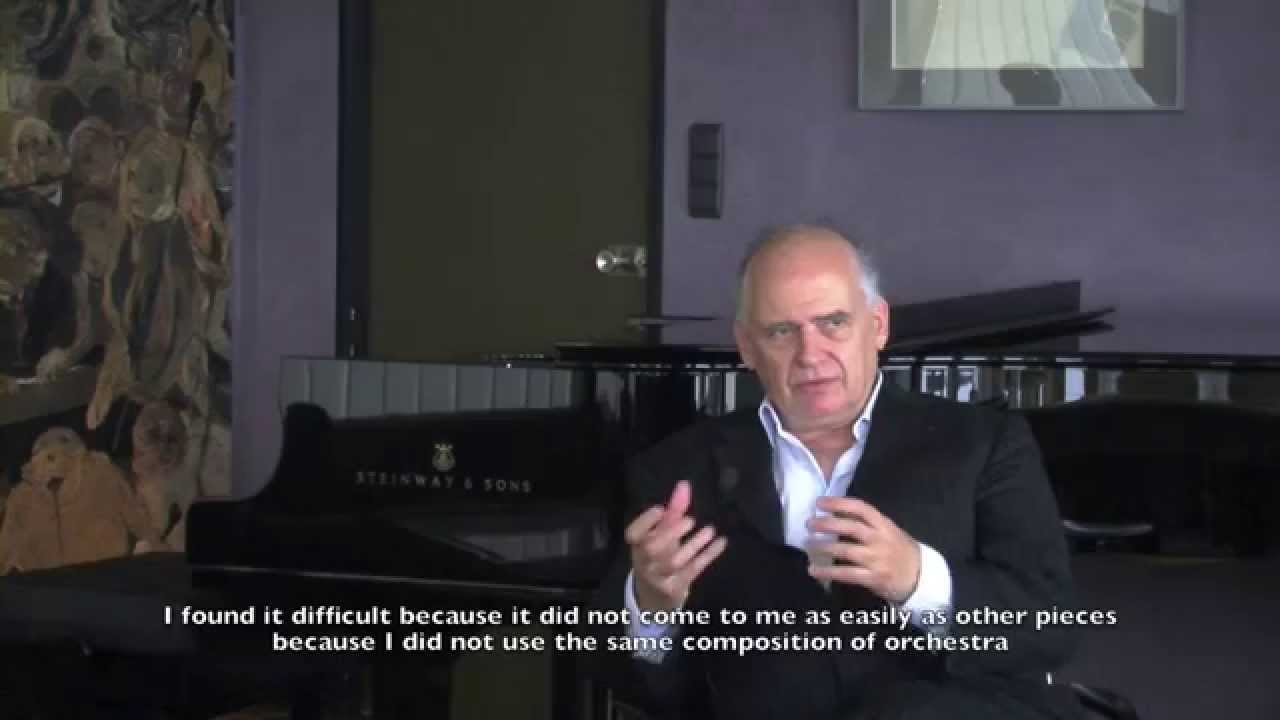 Interview de Laurent Petitgirard sur son oeuvre Solitaire