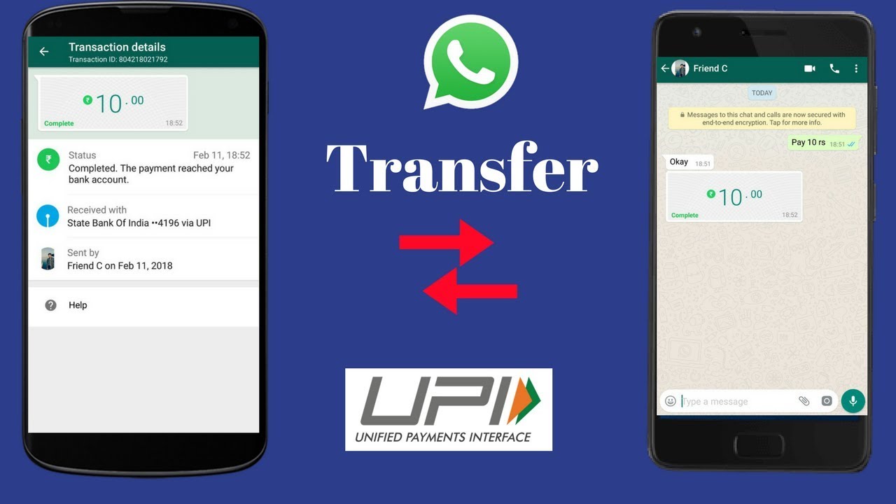 Transfer money using Whatsapp payment UPI || Whatsapp payment demo