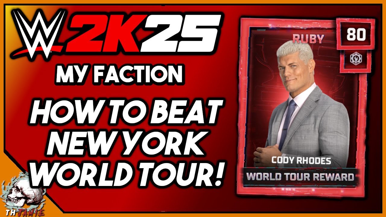 HOW TO BEAT NEW YORK MATCHES IN WORLD TOUR! WWE 2K25 MyFaction!