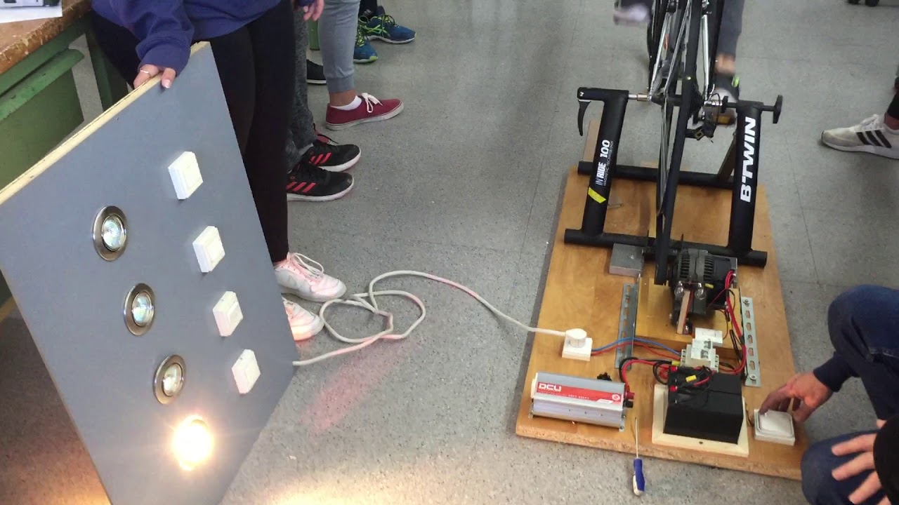 Prueba Bici-Generador el&eacute;ctrico
