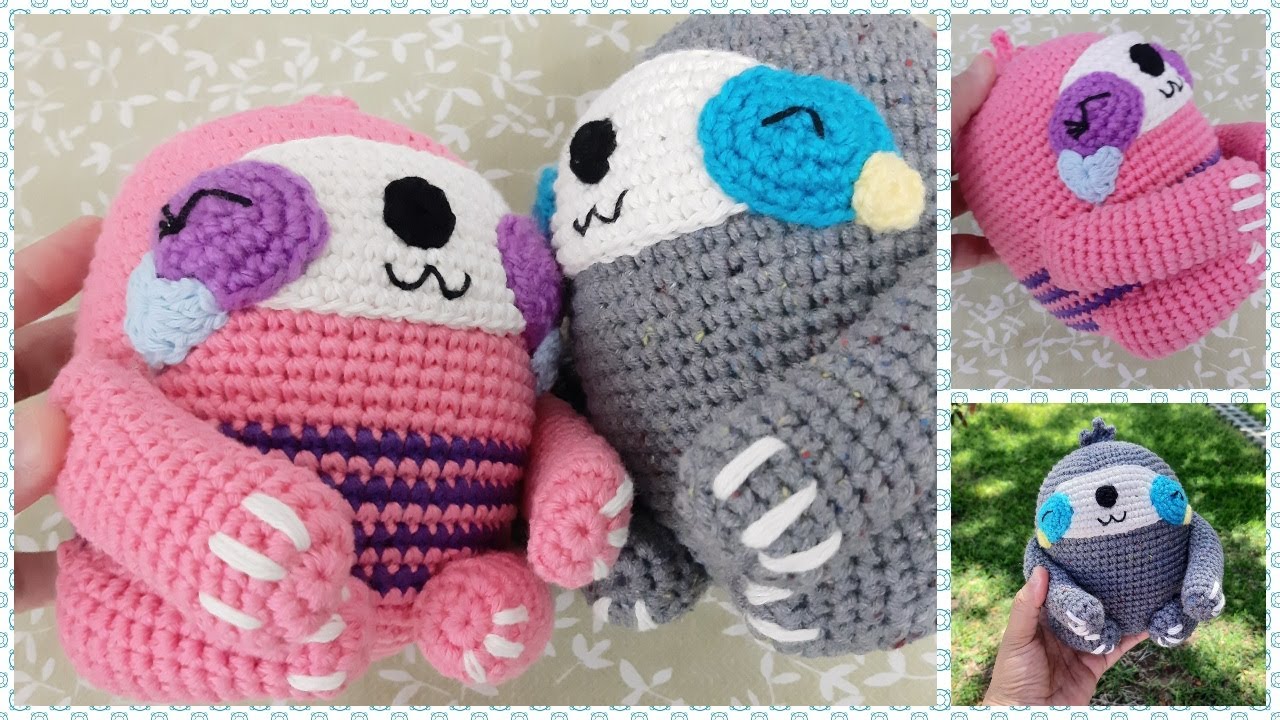 Cómo tejer cuerpo brazos piernas OSO PEREZOSO SLOTH AMIGURUMI A CROCHET