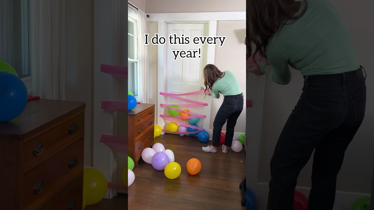 🎈 Make your kids birthday extra special with a ballon avalanche! #birthday #birthdayparty #diy