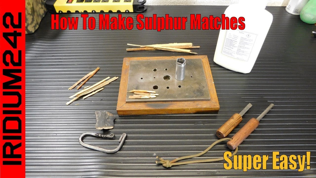 Survival Skills:  How To Make Sulfur Matches