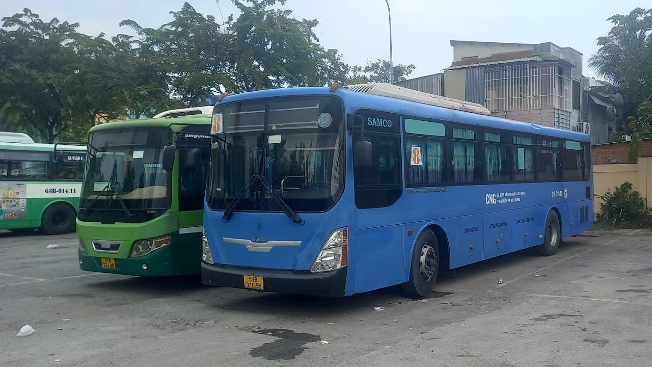 Full hành trình lượt về xe buýt 08 rời BX.buýt Khu A ĐHQG-TP.HCM về BX.Buýt Quận 8