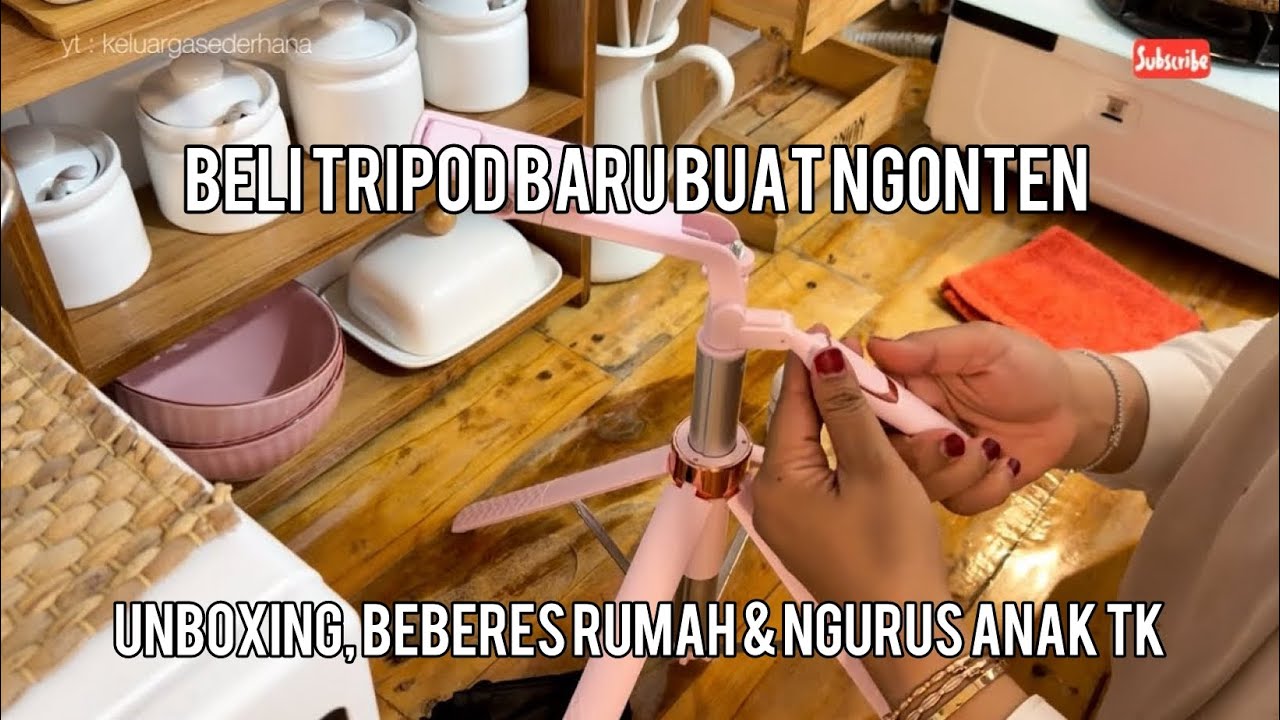 UNBOXING PAKET/BELI PERALATAN NGONTEN/BEBERES RUMAH #keluargasederhana #kegiataniburumahtangga #vlog