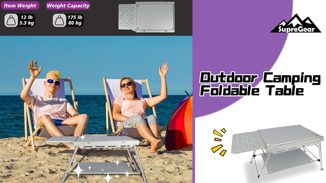 🌄 Gear Up for Adventure with Our Outdoor Camping Foldable Table! 🏕️✨