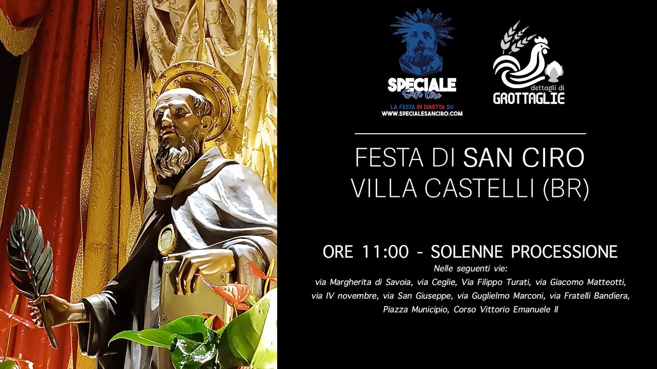 🔴 SAN CIRO VILLA CASTELLI - PROCESSIONE IN DIRETTA | #specialesanciro2025