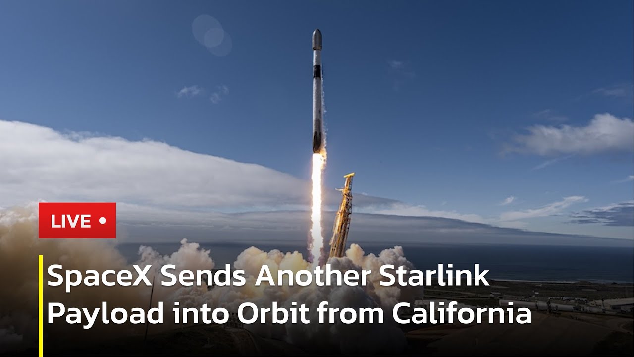 🔴LIVE: SpaceX Launches New Batch of Starlink Satellites From California | AC1P