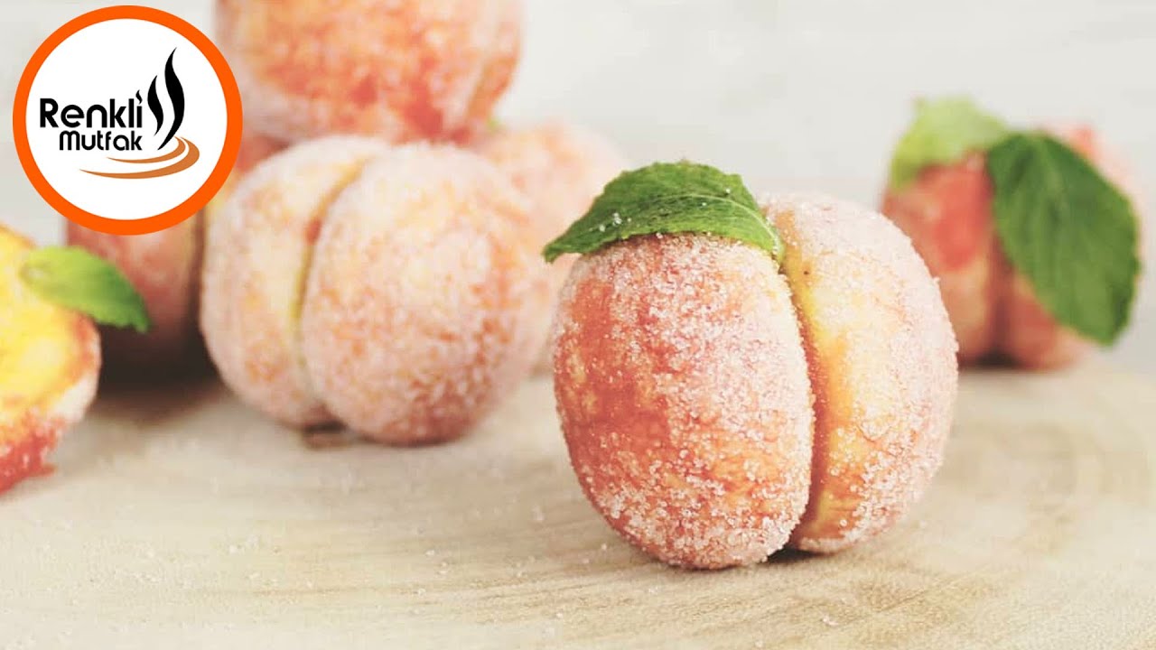 Şeftali Kurabiye Tarifi -  Peach Cookies Recipe [Eng Subs]