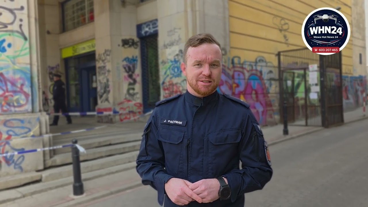 🟤 OSTRZELANO Z WIATRÓWKI BUDYNEK LICEUM W CENTRUM WARSZAWY 🟤