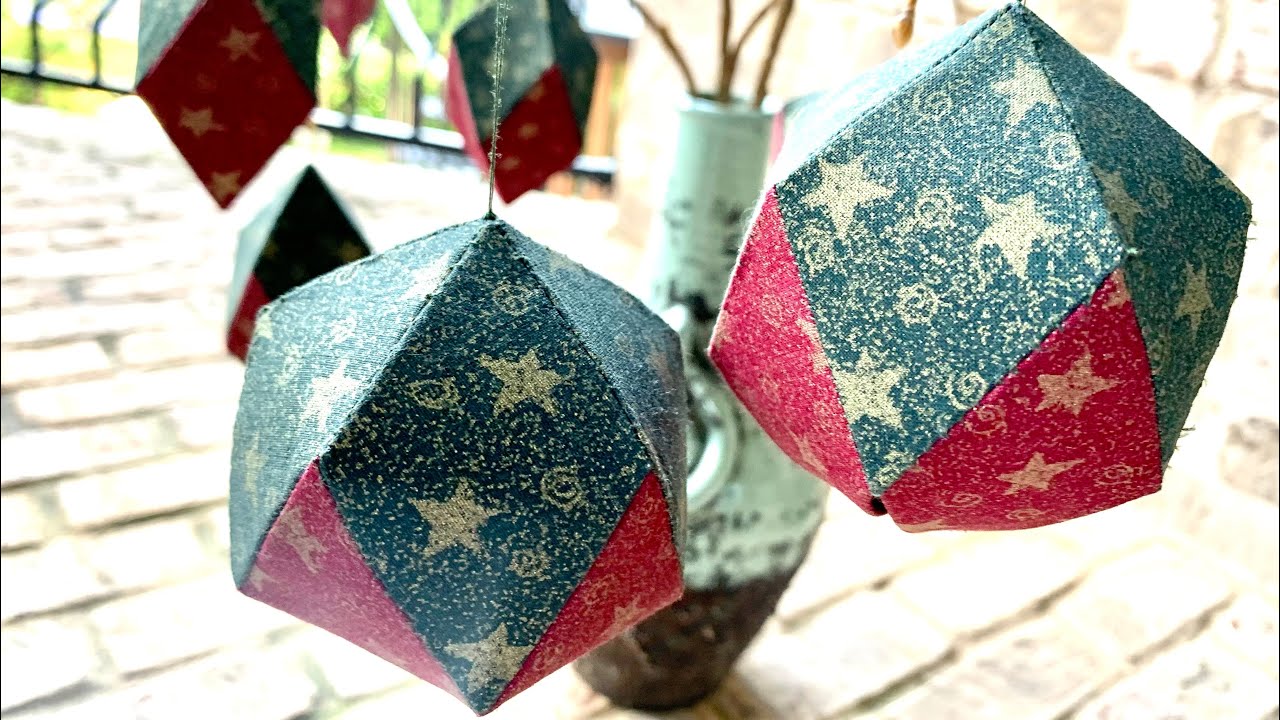 EPP Ornament Using 10 Card Stock Diamond Papers