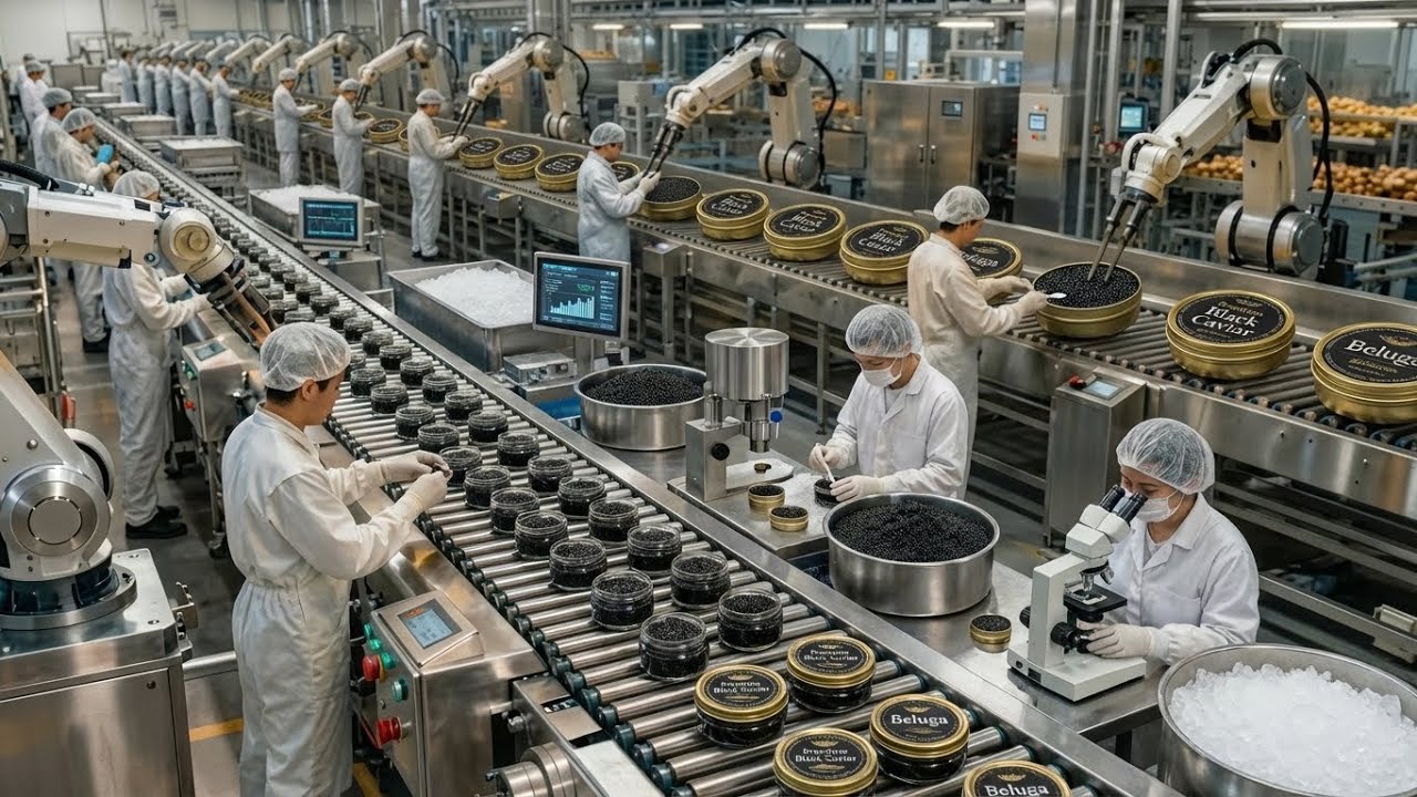 Cómo se PRODUCE el CAVIAR BELUGA 🐟 | El Alimento MÁS CARO del PLANETA ($25,000/kg)