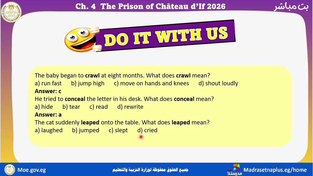 English secondary three _Novel_The Count of Monte Cristo Ch.4_2025_ 2026