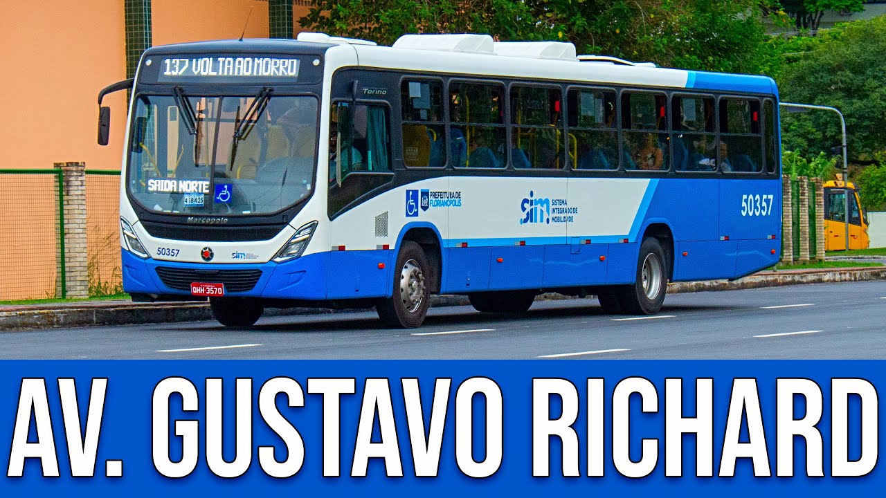 Avenida Governador Gustavo Richard (Florianópolis/SC) - Movimentação de Ônibus #182