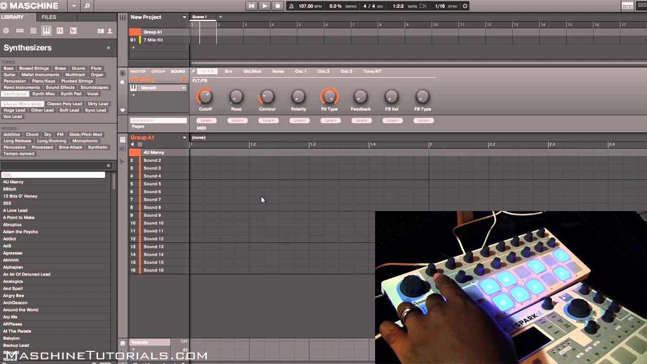 Maschine 2 with Arturia BeatStep: How to sync and record MIDI data