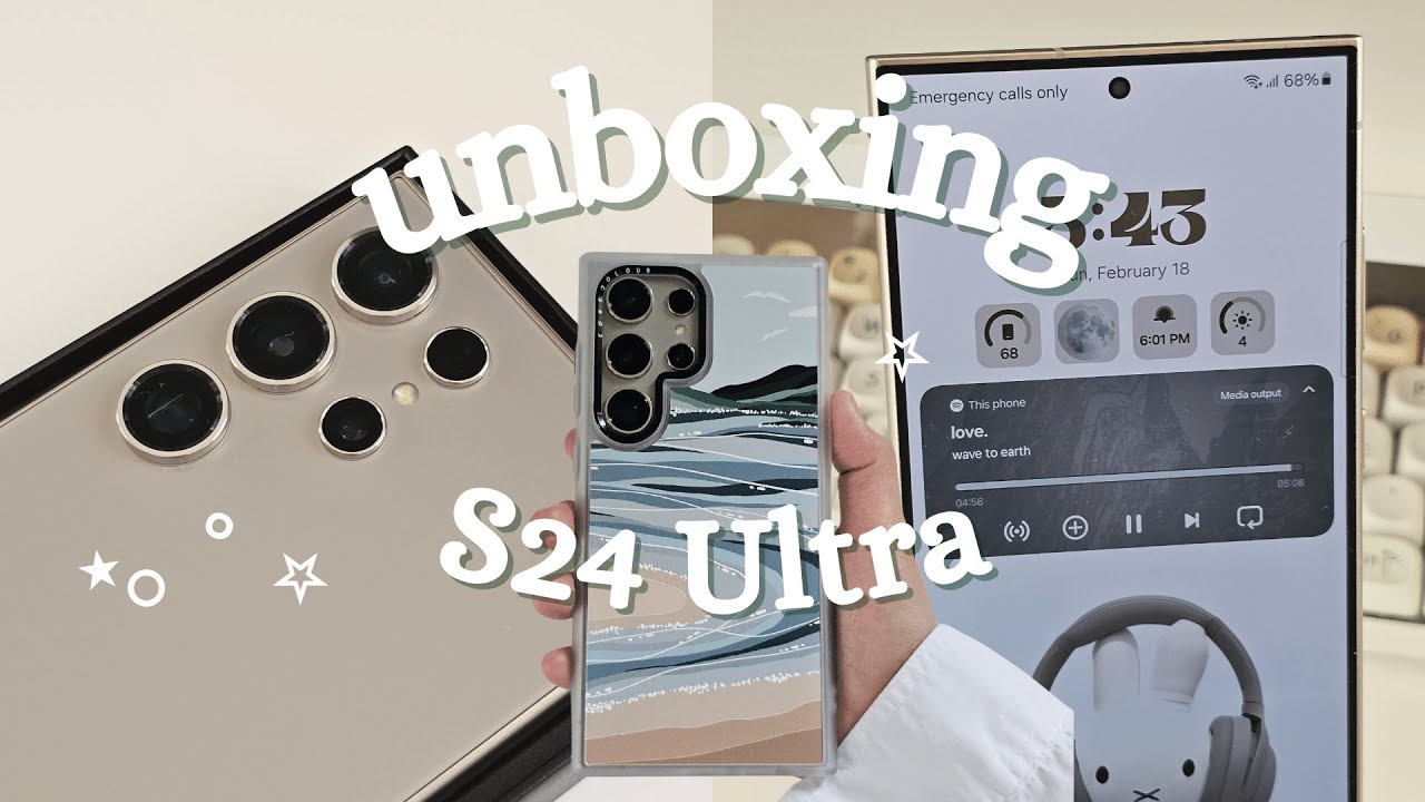 Распаковка и кастомизация Galaxy S24 Ultra + милые чехлы! @corecolourofficial
