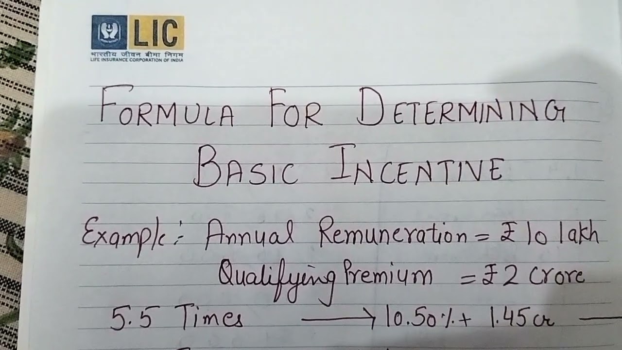 INCENTIVE CALCULATION WITH EXAMPLE- LIC DO INCENTIVE