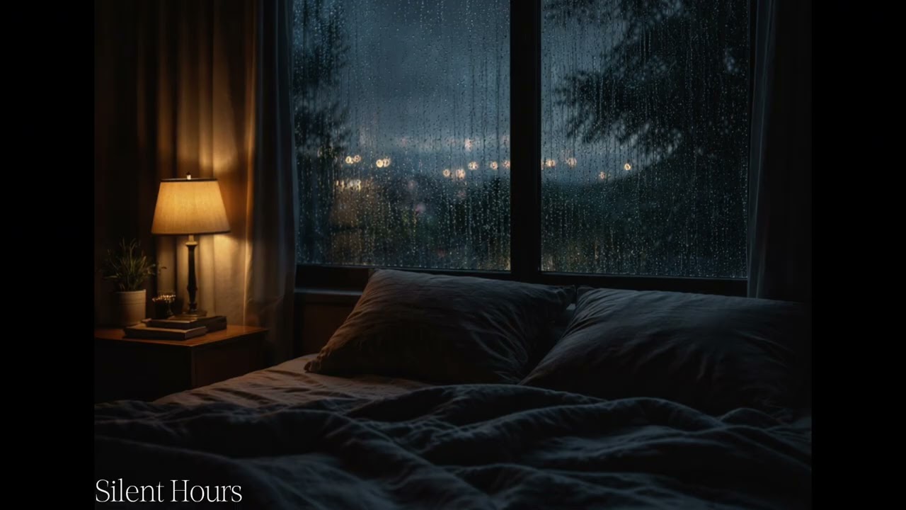 Rain Sounds for Deep Sleep | Dark Room Ambience (No Talking)