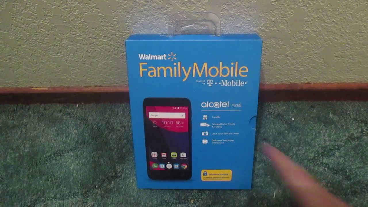 Alcatel PIXI 4 (Walmart Family Mobile) Unboxing & First Look!