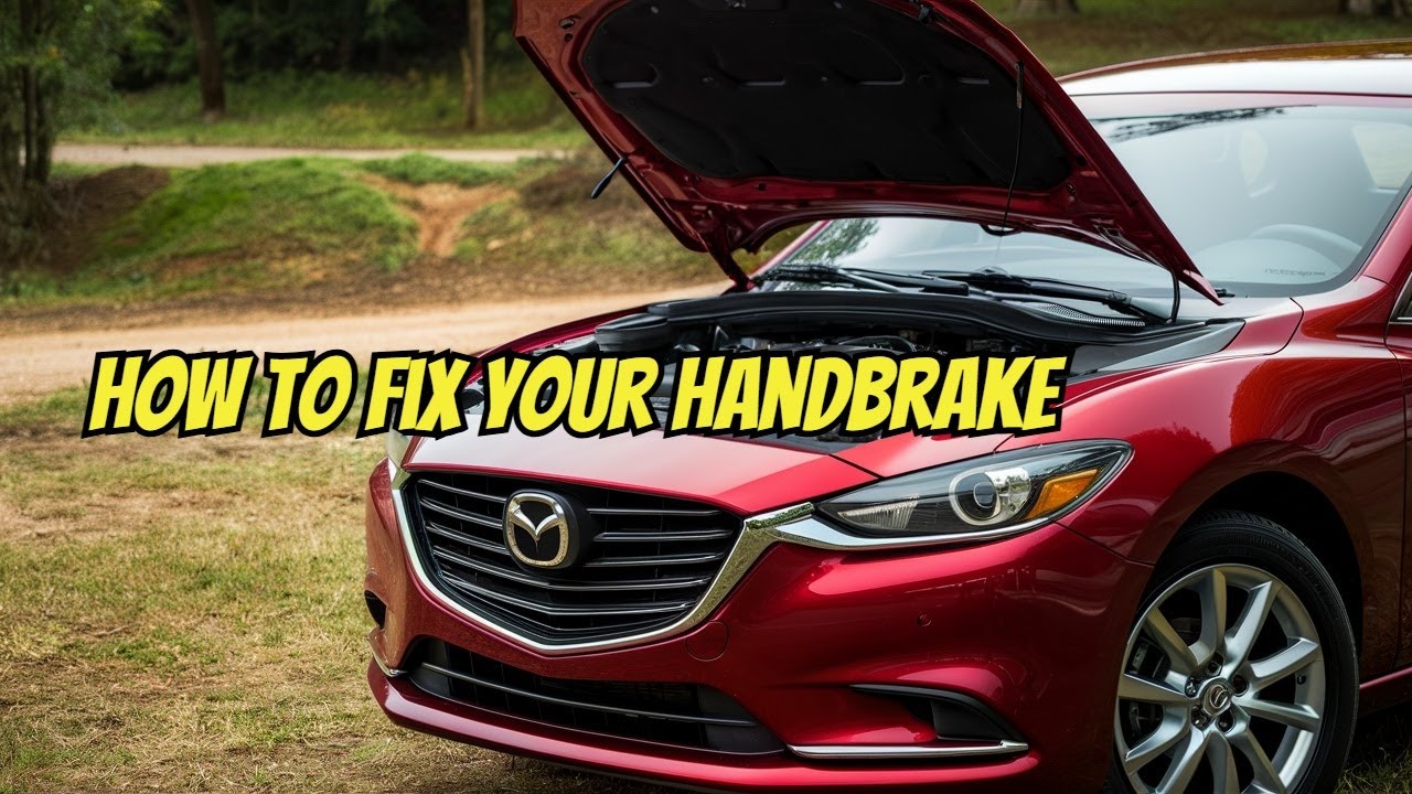 Mazda 6 Handbrake Adjustment - HOW TO FIX YOUR HAND BRAKE