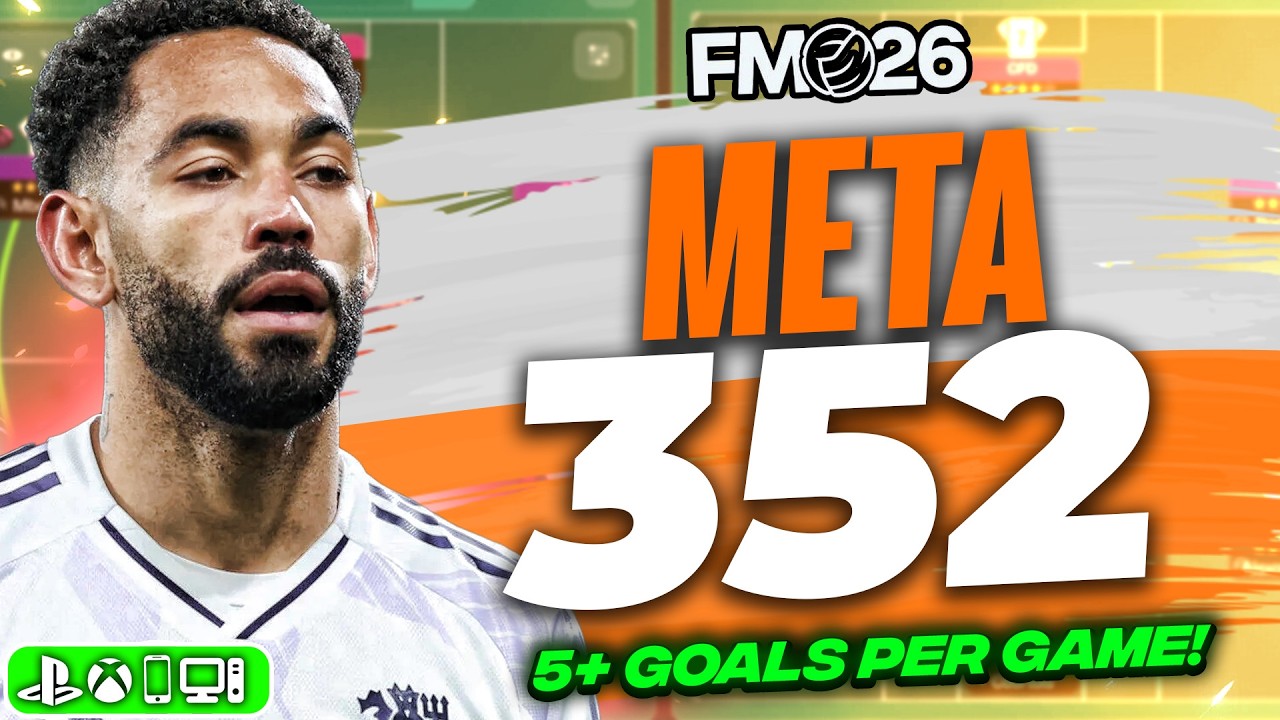 Эта тактика META 352 в FM26 позволяет забивать 5+ голов за игру!