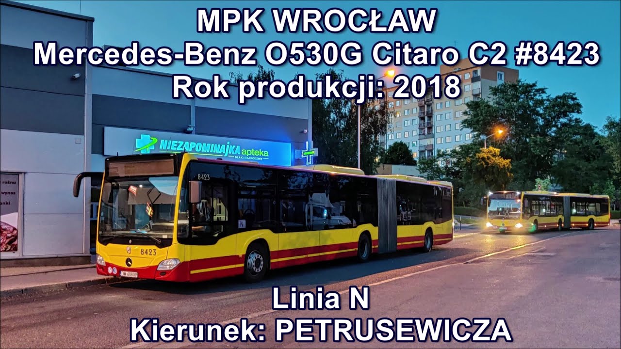 MPK Wrocław - Linia N, Mercedes Benz O530G Citaro C2 #8423