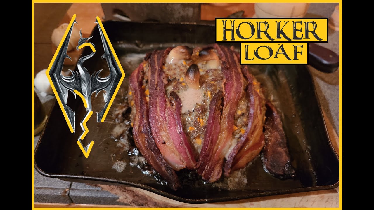SKYRIM COOKING episode 1: THE HORKER LOAF (Eat like a DRAGONBORN)