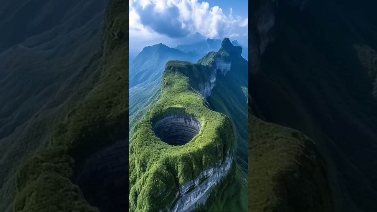The Hidden Giant Sinkhole of Venezuela 🌎 | Sima Humboldt in 10 Seconds #venezuela #youtubeshorts