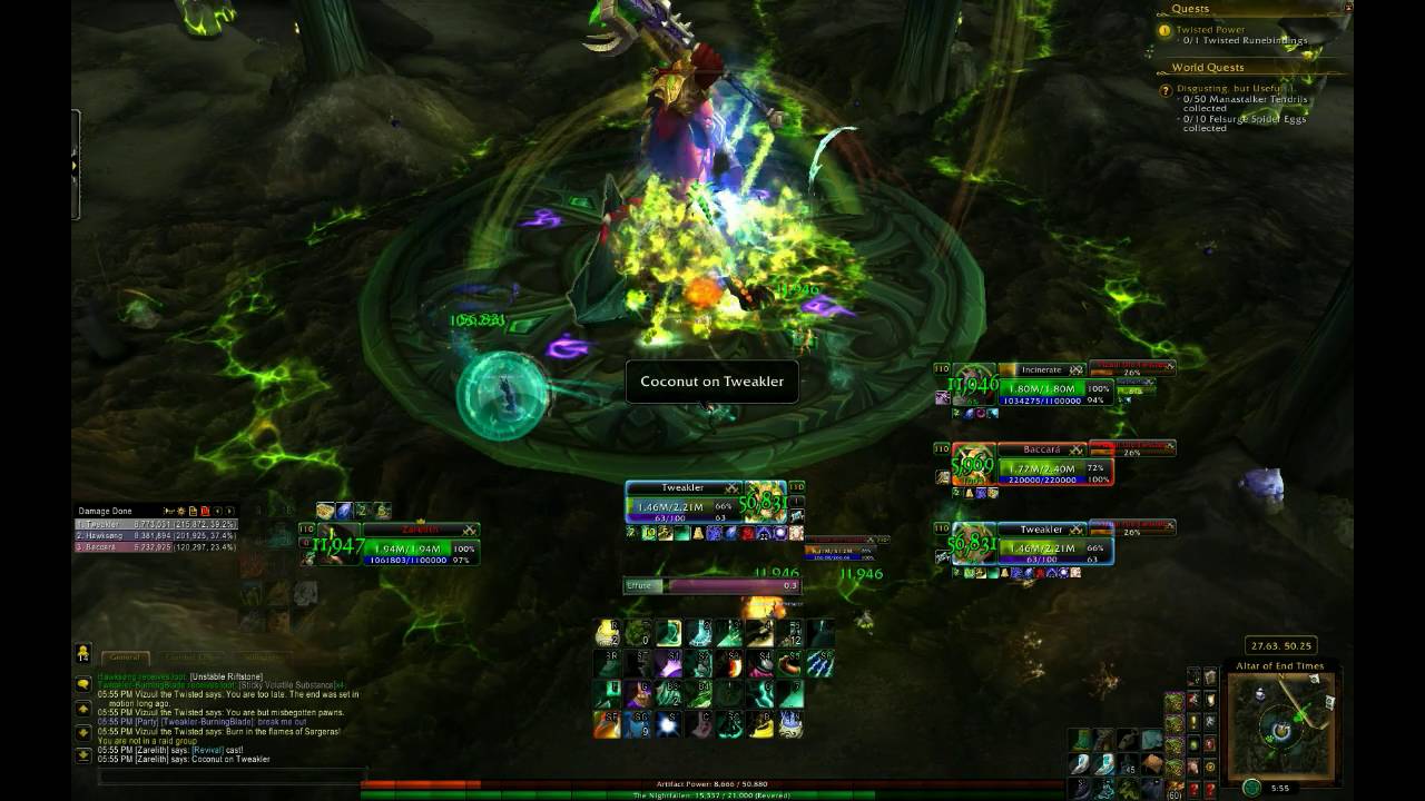 WoW Legion Artifact Questline - Twisted Power