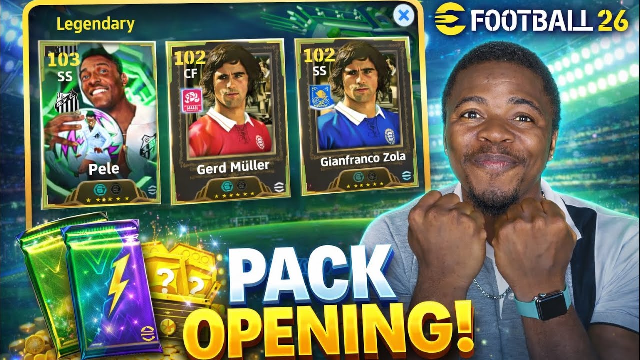 BEST PACK EVER? NEW PELE AND GERD MULLER ARE HERE! Efootball 26 mobile legendary pack opening 