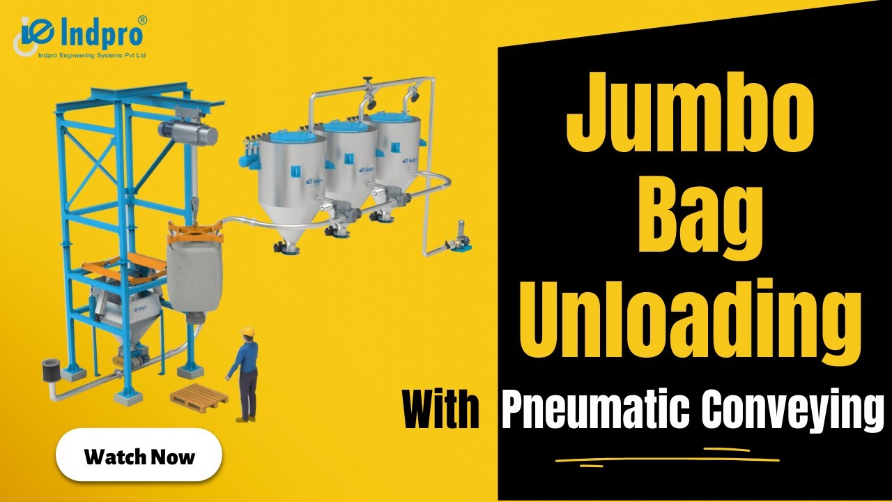 Jumbo Bag Unloading System With Pneumatic Conveying System | Vacuum Conveying System-Indpro