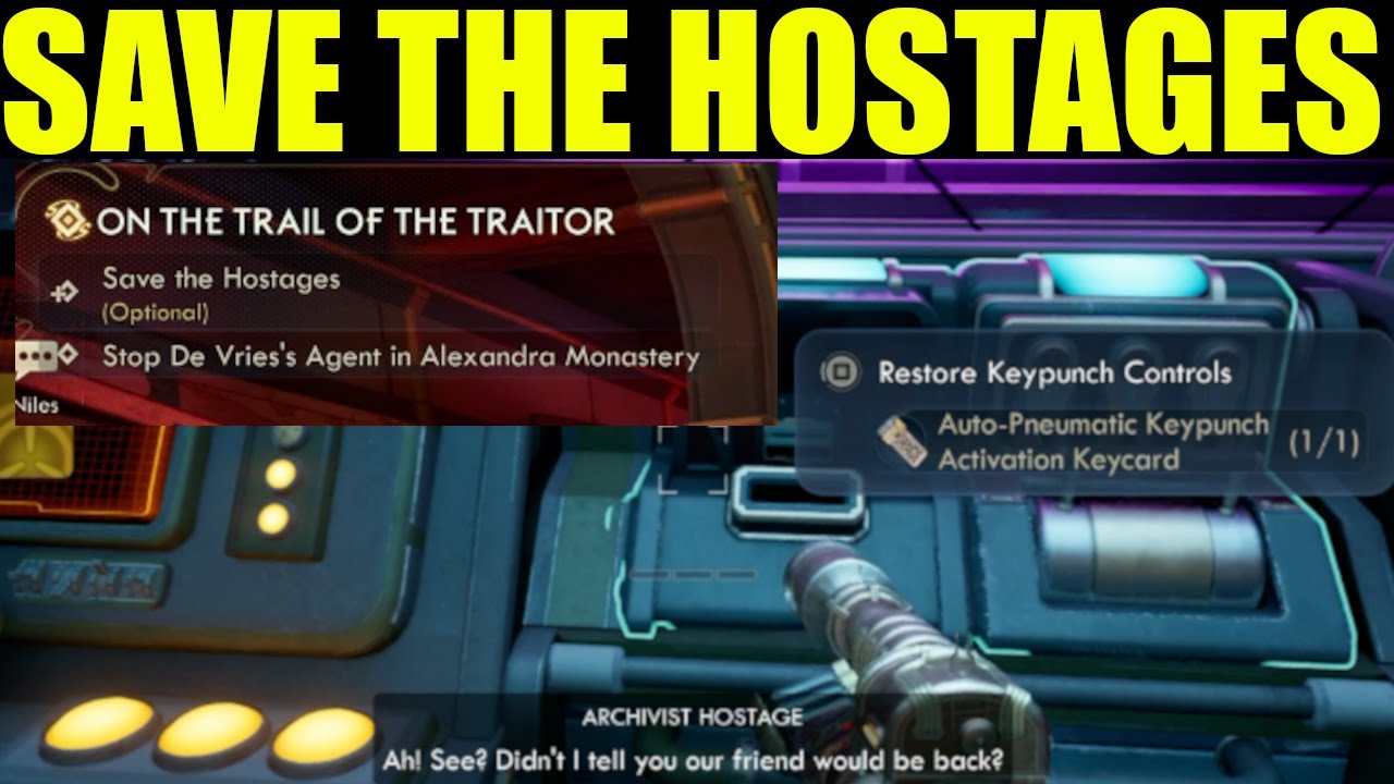 The outer worlds 2 - how to save the hostages (on the trail on the traitor) | puzzle solution