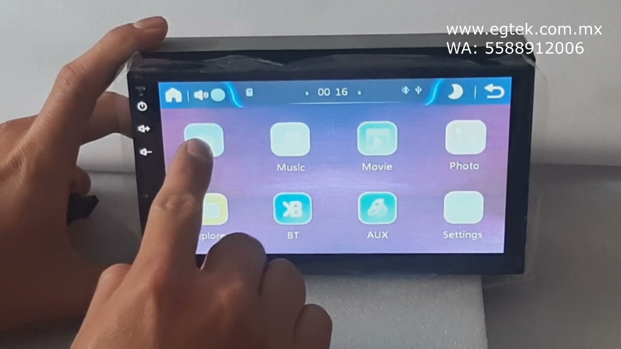 AUTOESTEREO DOBLE DIN PANTALLA 7 PULGADAS CON ANDROID AUTO Y APPLE CARPLAY