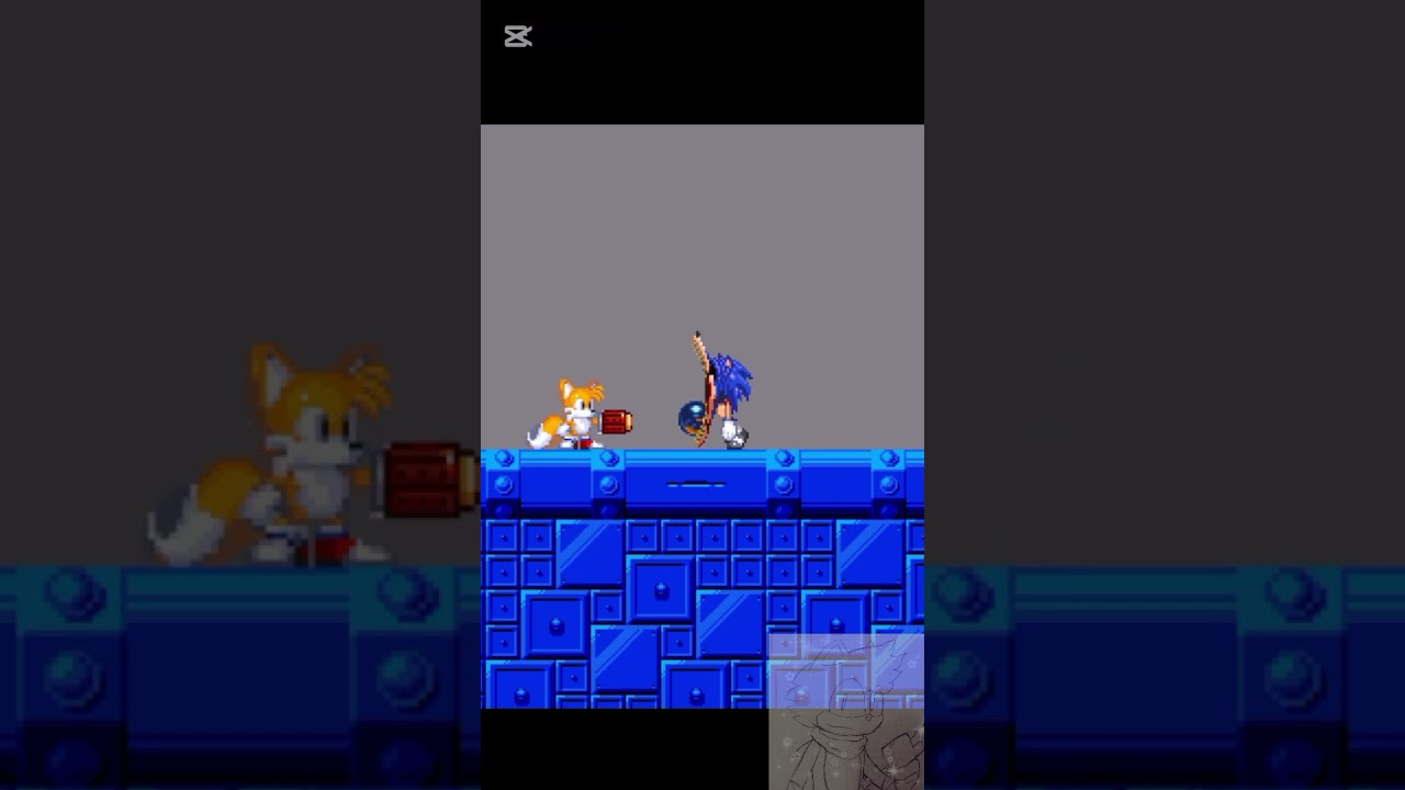 Tails Moveset Concept | The Blood Eclipse (Sprite Animation) #shorts #sonic #spritesanimation