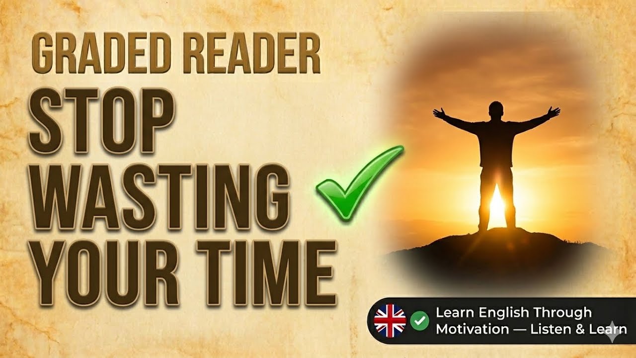 Stop Wasting Your Time _Start Living Your Life || Learn English Through Motivation  || Graded Reader