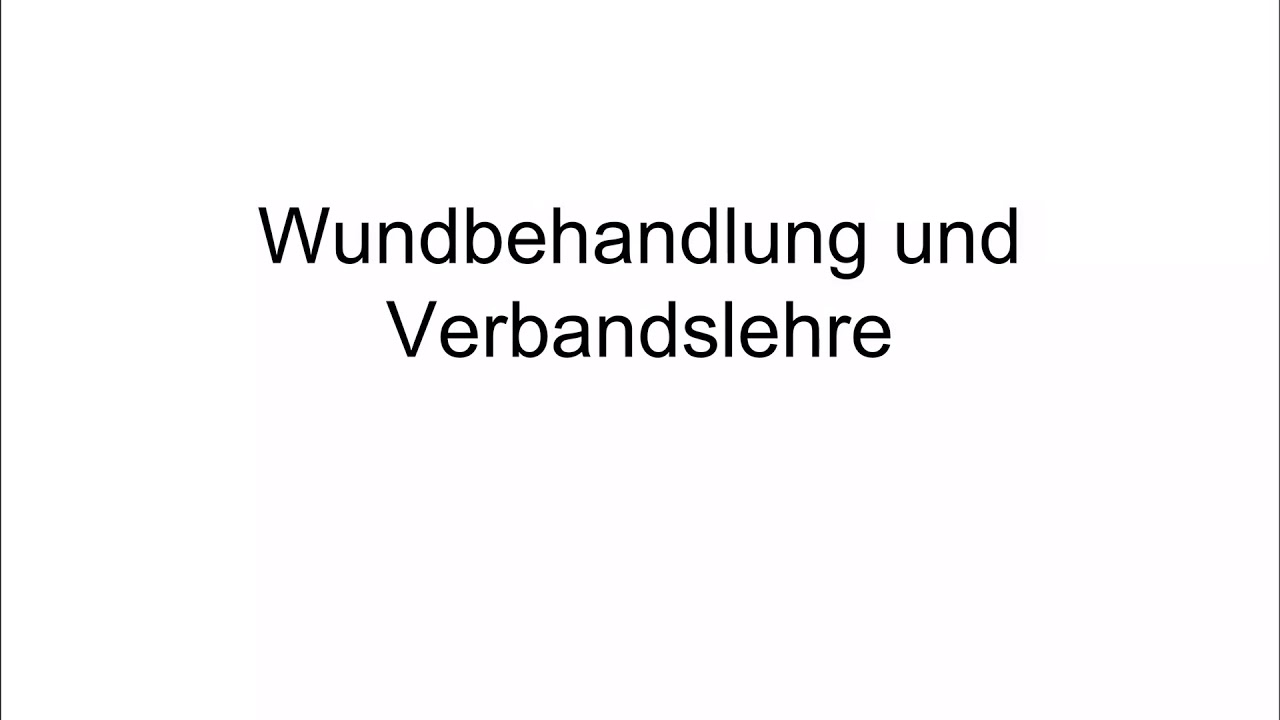 Wundmanagement Teil 1