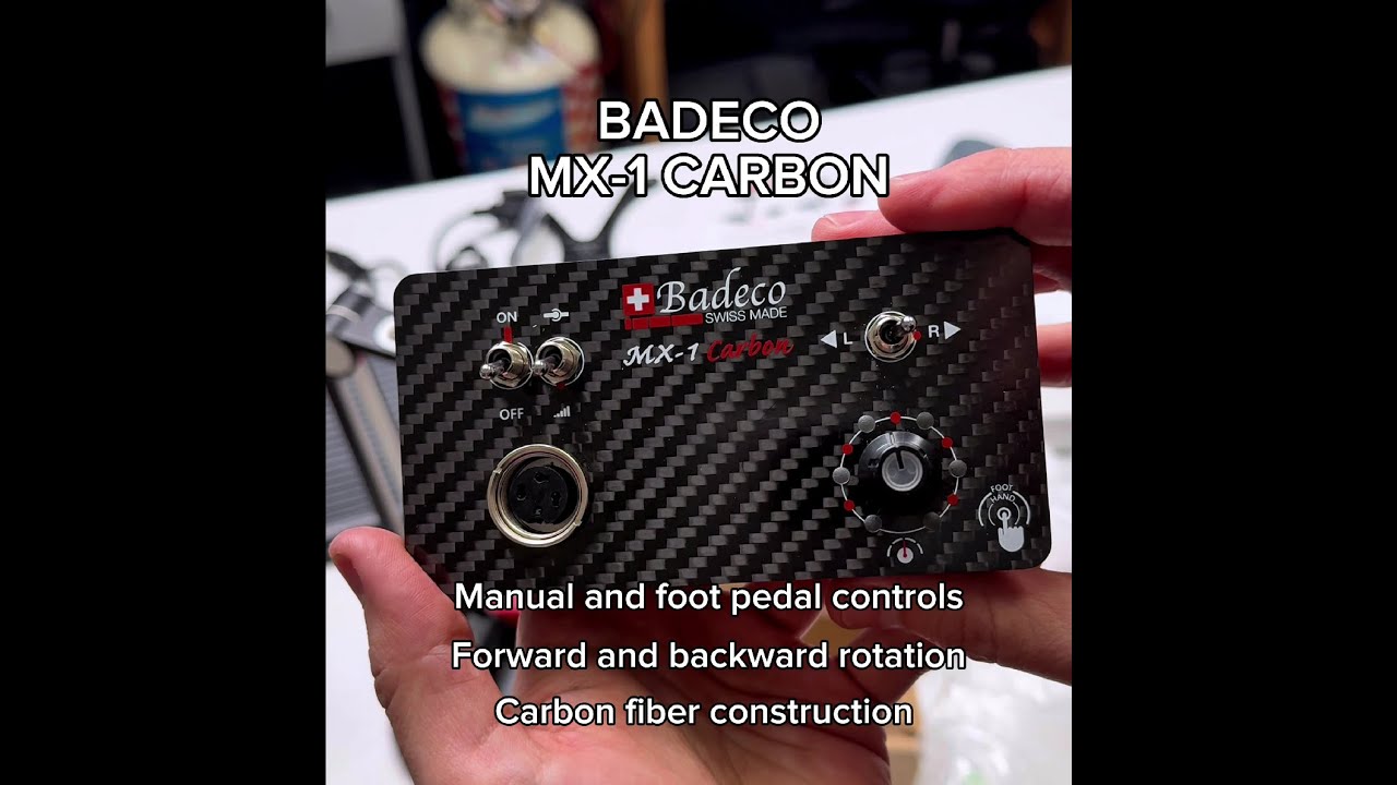 Great Unboxing video from a Badeco MX 1 Carbon micromotor by Zander M from Massoyan Jewelers