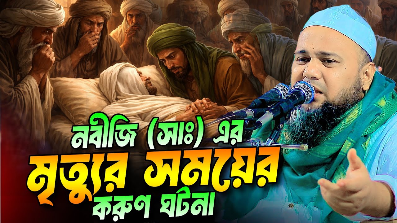 নবীজি সাঃ বিদায়ের করুণ ঘটনা । মুফতি দিলাওয়ার হুসাইন মাইজী ।  Mufti dalwar husen maiji new waz