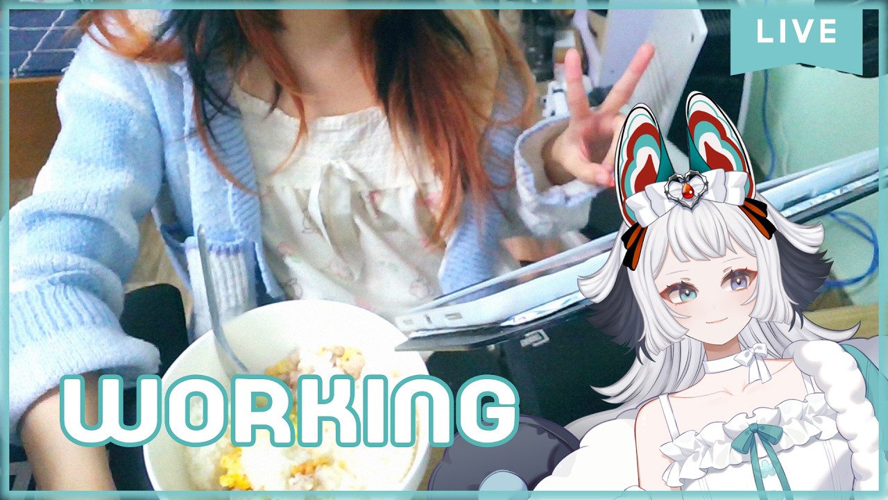 [WORKING FREETALK] ĂN TỐI + CHẠY DEADLINE CÙNG GÁI ANIME REAL CAM