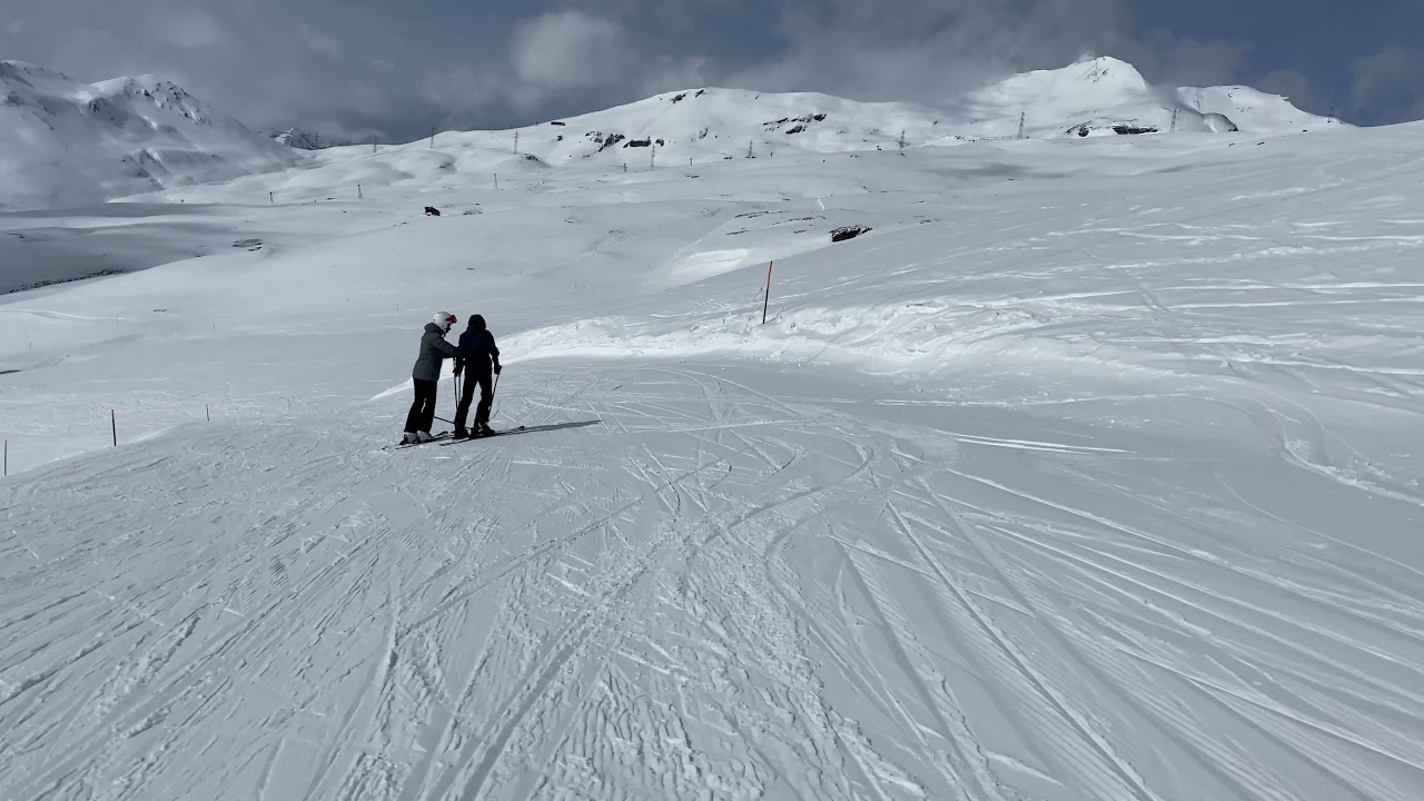 Laax Flims Falera piste 23 ski run (4k 60fps)