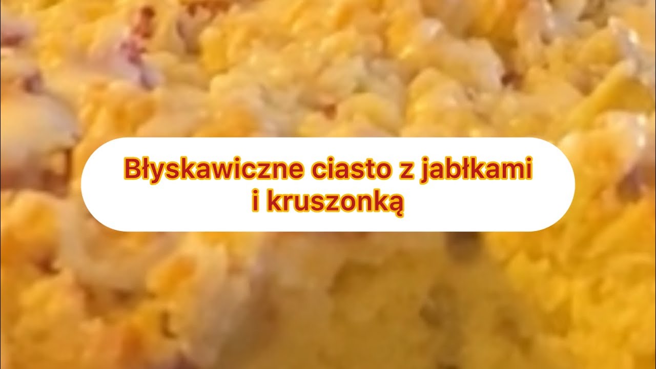 Błyskawiczne ciasto z jabłkami