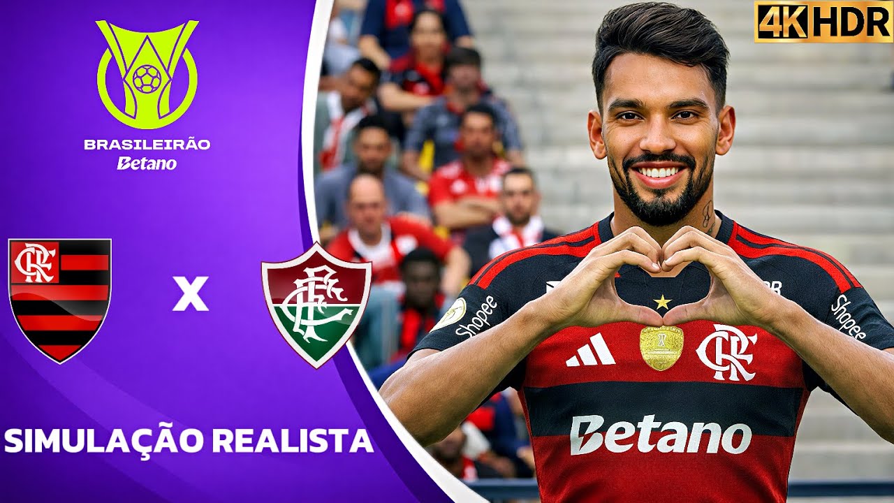 Flamengo vs Fluminense | FlaFlu Insano!!! Simulação 4K Ultra HD (60FPS) Pes 2021 Gogosz Patch.