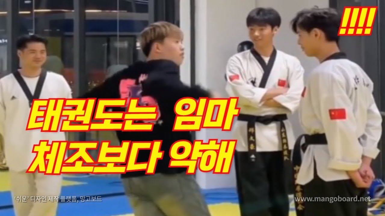 태권도는 체조보다 약하다고?? 태권도 무시하다가 개처맞은 중국 쿵푸 인플루언서 최후  [한결TV]