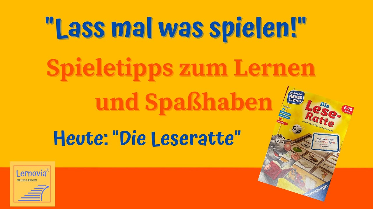 Die Leseratte - trainiert das Lesen, f&uuml;r Anf&auml;nger und Fortgeschrittene, schult Raumorientierung.